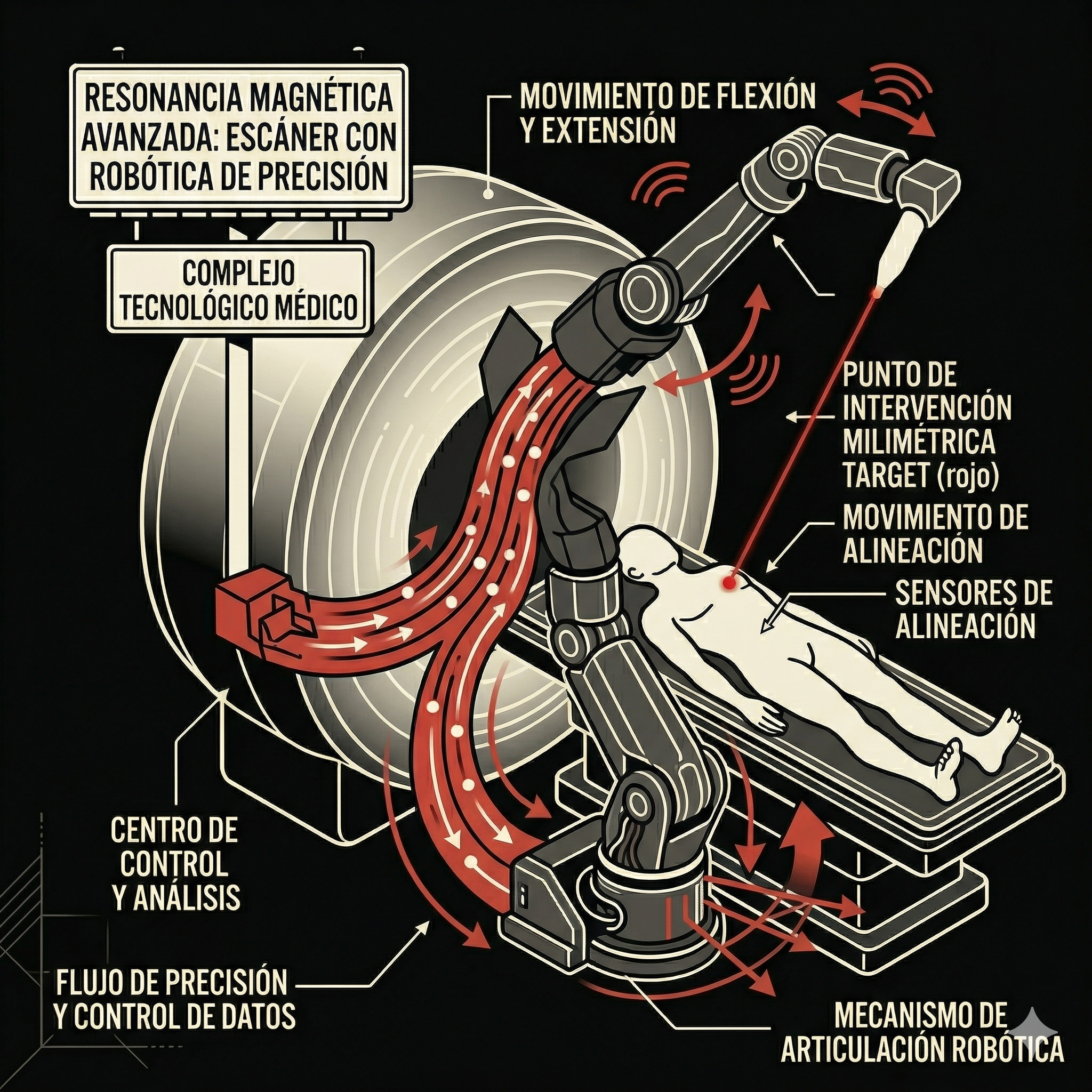 Robots médicos guiados por resonancia