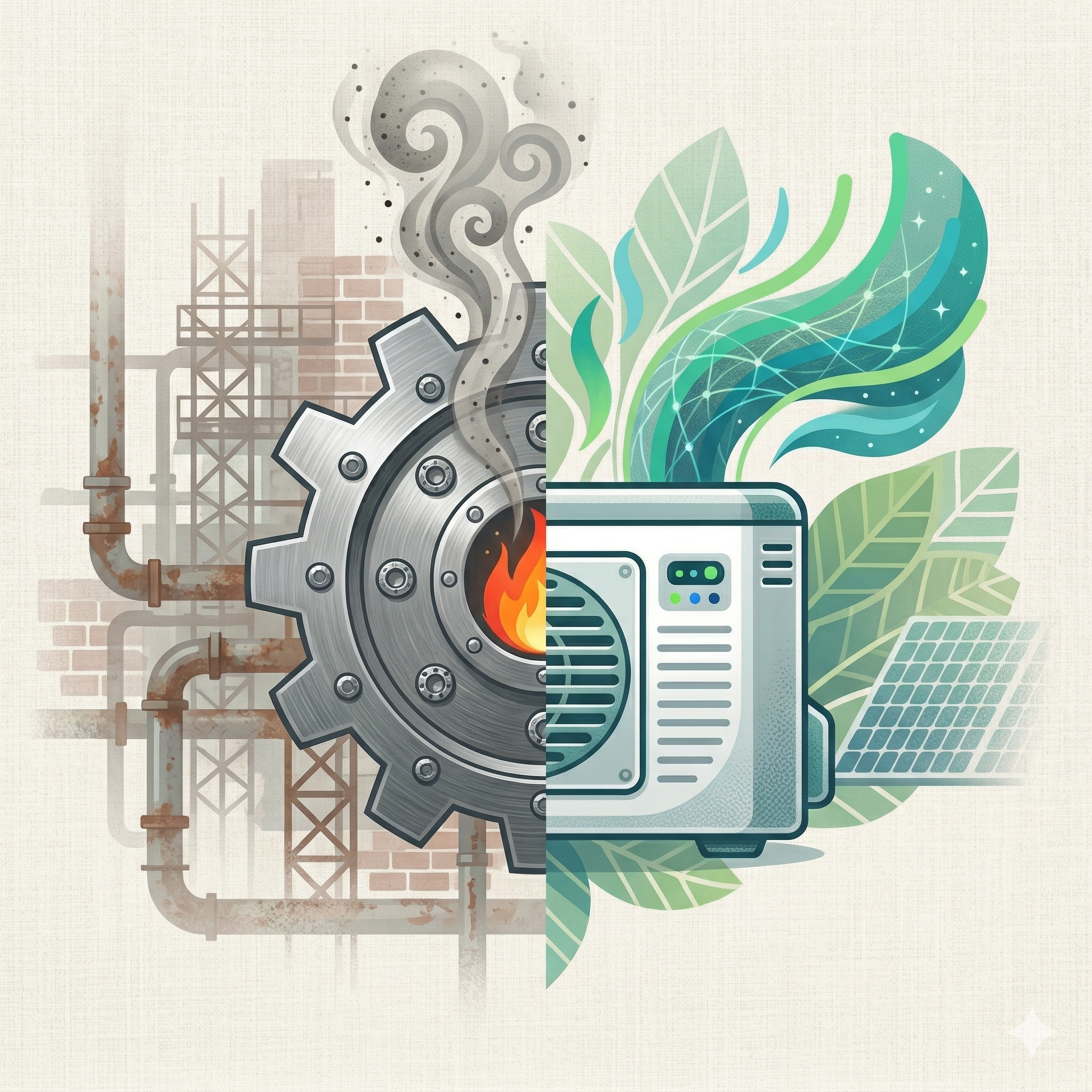 Adiós al fuego: el futuro de las bombas de calor frente a la cogeneración